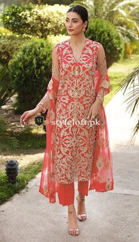Styleloft.pk Bareeze Embroidered Linen Unstitched 3 Piece Suit 3 PIECE