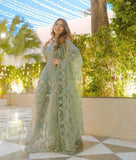 Styleloft.pk Celebrity Spotted 3Piece Net Embroidered Dress 3 PIECE