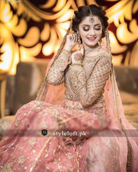 Styleloft.pk Celebrity Spotted 3Piece Net Embroidered Maxi 3 PIECE