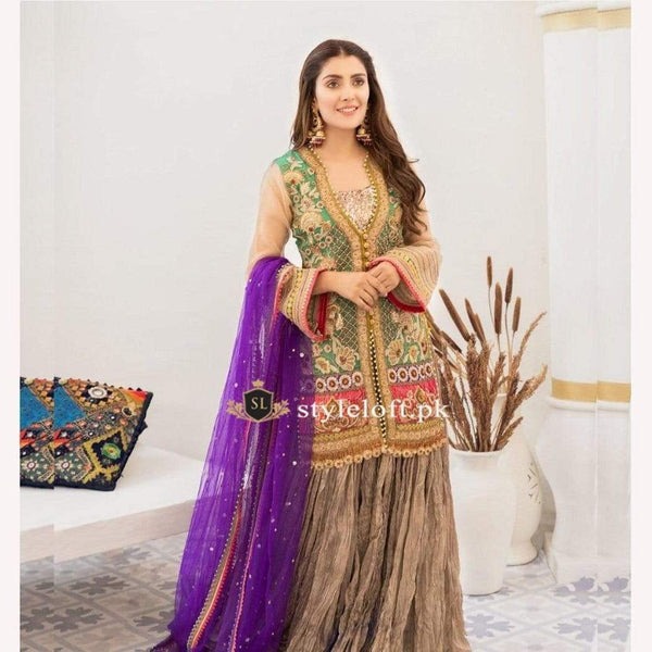 Styleloft.pk Celebrity Spotted Aiza Khan Party Wear Collection 3 piece