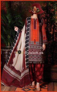 Styleloft.pk CH-012 Unstitched Winter Collection 3 PIECE