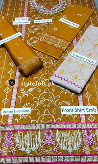 Styleloft.pk Charizma Embroidered Suit Unstitched 3 Piece- Summer Collection 3 PIECE