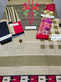 Styleloft.pk Charizma Spring/ Summer Lawn 3Piece Suit 3 PIECE