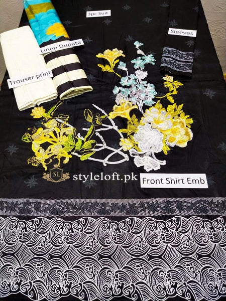 Styleloft.pk Charizma Unstitched Winter Collection 2020 3 PIECE