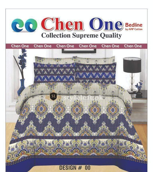 Chen one Supreme King Size Bedsheet D-157