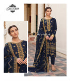 Styleloft.pk Cross Stitch Embroidered Lawn 3Pc Suit With Embroidered Dupatta 3 PIECE