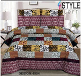 Styleloft.pk D-651 Premium Cotton King Bedsheet bed sheests