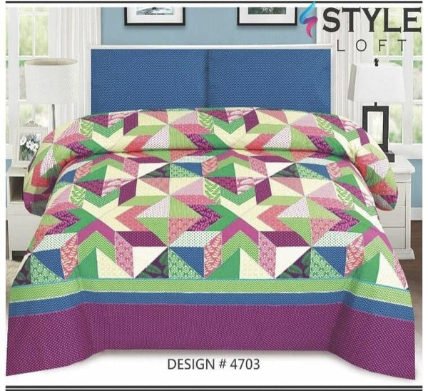 Styleloft.pk D-655 Premium Cotton King Bedsheet bed sheests