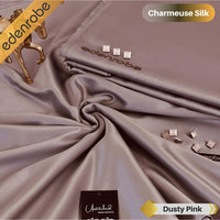 Styleloft.pk Edenrobe Charmeuse Silk  Unstitched Suit for Men's 2 PIECE