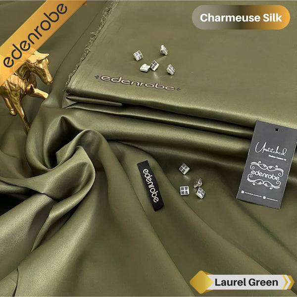 Styleloft.pk Edenrobe Charmeuse Silk  Unstitched Suit for Men's 2 PIECE