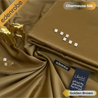 Styleloft.pk Edenrobe Charmeuse Silk  Unstitched Suit for Men's 2 PIECE