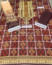 Styleloft.pk Edenrobe Embroidered Unstitched 3 Piece Suit 3 PIECE