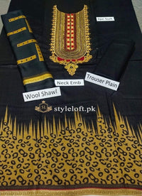Styleloft.pk Edenrobe Embroidered Unstitched 3 Piece Suit 3 PIECE