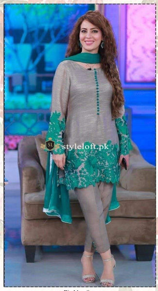 Styleloft.pk Farah Hussain Linen 2PC Unstitched Suit (Shirt+Trouser) 2 PIECE