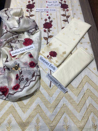 Styleloft.pk Gul Ahmed Embroidered Lawn 3Pc Suit With Embroidered Dupatta 3 PIECE