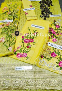 Styleloft.pk Gul Ahmed Full Embroiereded Party Wear 3 PIECE