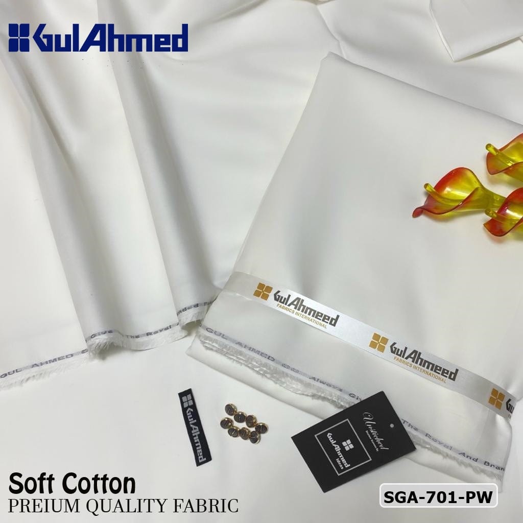 Gul Ahmed Soft Cotton Unstitched Suit for Men's Gul Ahmed Soft Cotton Unstitched Suit for Men's