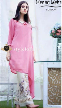 Styleloft.pk Henna Embroidered Linen 2Piece Suit (Shirt & Trouser) 2 PIECE