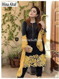 Styleloft.pk Hina Celebrity Spotted Embroidered Linen 2 Piece Suit 2 PIECE
