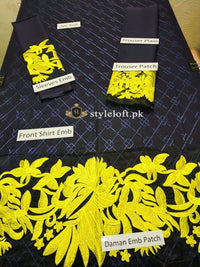 Styleloft.pk Hina Celebrity Spotted Embroidered Linen 2 Piece Suit 2 PIECE