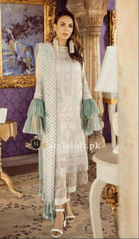 Styleloft.pk Imrozia Embroidered Chiffon Unstitched 3 Piece Suit- Luxury Collection 3 PIECE