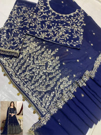 Styleloft.pk Indian Bridal Chiffon Embroidered Maxi - Luxury Collection 3 PIECE