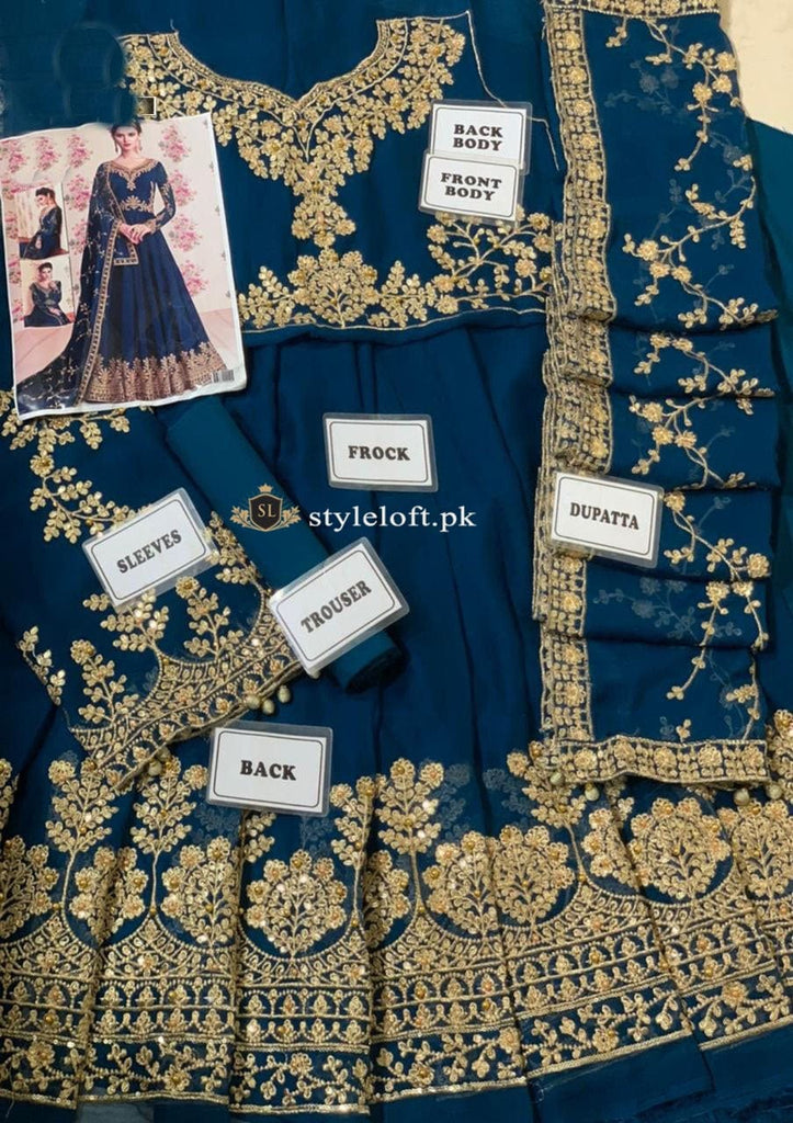 Indian Chiffon Embroidered Maxi - Luxury Collection 2022 STYLE LOFT Indian Chiffon Embroidered Maxi - Luxury Collection 2022 STYLE LOFT