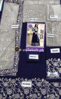 Styleloft.pk Indian Chiffon Embroidered Maxi - Luxury Collection 3 PIECE