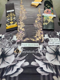 Styleloft.pk Iznik Spring/Summer Lawn 3Piece Suit 3 PIECE