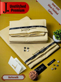 Styleloft.pk J. Cotton Unstitched Suit for Men's 2 PIECE