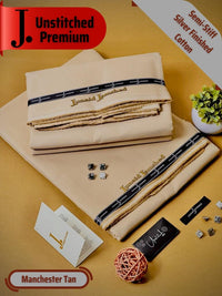 Styleloft.pk J. Cotton Unstitched Suit for Men's 2 PIECE