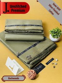 Styleloft.pk J. Cotton Unstitched Suit for Men's 2 PIECE