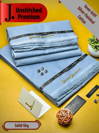 Styleloft.pk J. Cotton Unstitched Suit for Men's 2 PIECE