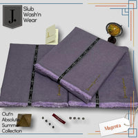 Styleloft.pk J. Slub Wash'n Wear Exclusive Unstitched Suit for Men's-JM 2 PIECE