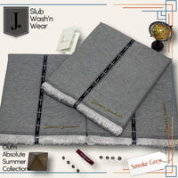 Styleloft.pk J. Slub Wash'n Wear Exclusive Unstitched Suit for Men's-JSG 2 PIECE