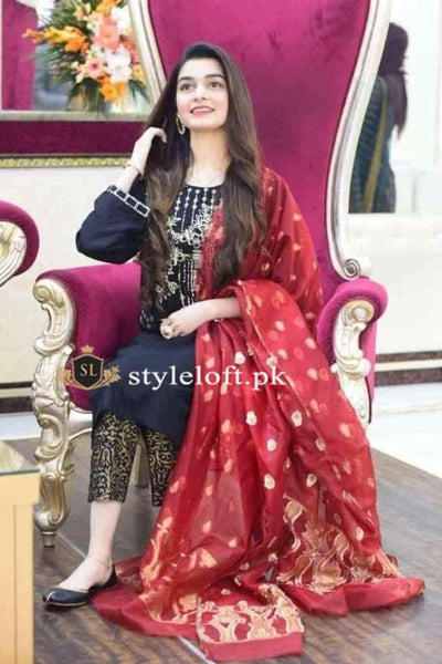 Styleloft.pk Kainat Embroidered Lawn 3Piece Suit 3 PIECE