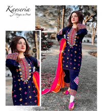 Styleloft.pk Kayseria Embroidered Linen Unstitched 3 Piece Suit 3 PIECE