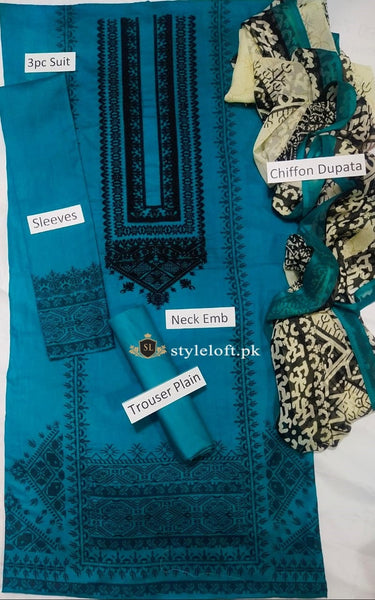 Styleloft.pk Khaadi Spring/Summer Lawn 3Piece Suit 3 PIECE