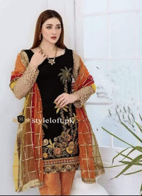 Styleloft.pk Khuda Baksh Embroidered Linen 2 Piece Suit 2 PIECE