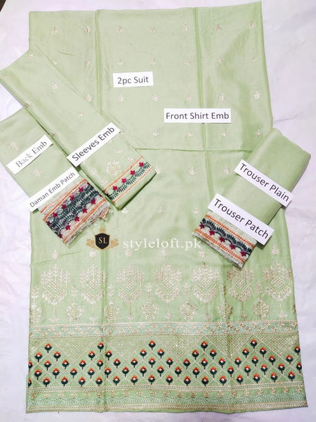 Styleloft.pk Lakhany Linen Collection Embroidered 2PC Unstitched Suit 2 PIECE