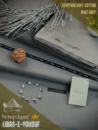 Styleloft.pk LIBAS-E-YOUSAF Soft Cotton Unstitched Suit for Men's 2 PIECE