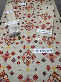 Styleloft.pk Limelight Embroidered Linen 2Piece Suit (Shirt & Trouser) 2 PIECE