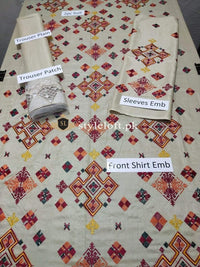 Styleloft.pk Limelight Embroidered Linen 2Piece Suit (Shirt & Trouser) 2 PIECE