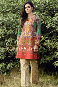 Styleloft.pk Limelight Embroidered Unstitched 3 Piece Suit 3 PIECE