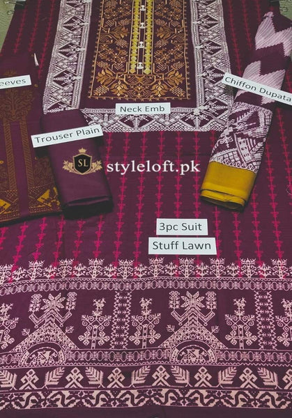 Styleloft.pk Limelight Spring/Summer Lawn 3Piece Suit 3 PIECE