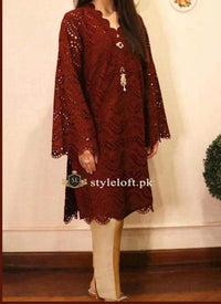 Styleloft.pk Maria B Chikankari Embroidered Lawn 2Piece Suit(Shirt & Trouser) 2 PIECE