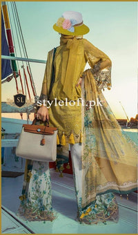 Maria B Chikankari Unstitched Lawn 3 Piece Suit