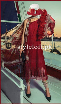 Maria B Chikankari Unstitched Lawn 3 Piece Suit