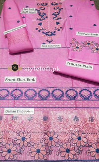 Styleloft.pk Maria B Embroidered Chikankari Suit Unstitched 3 Piece- Summer Collection 3 PIECE