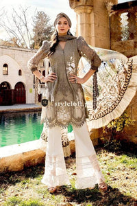 Styleloft.pk Maria B Embroidered Chikankari Suit Unstitched 3 Piece- Summer Collection 3 PIECE